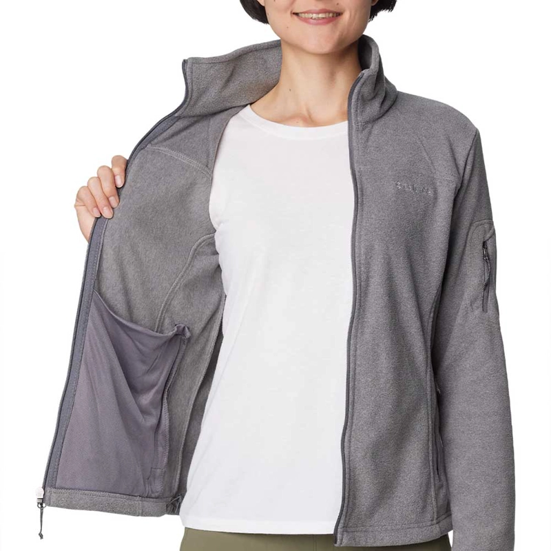 POLAR MUJER COLUMBIA FAST TREK II JACKET GRIS - 4
