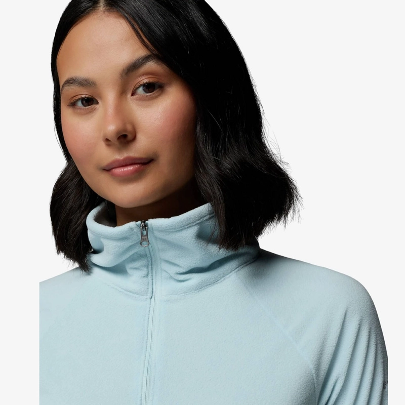 POLAR MUJER COLUMBIA GLACIAL IV HALF ZIP AZUL CELESTE - 4