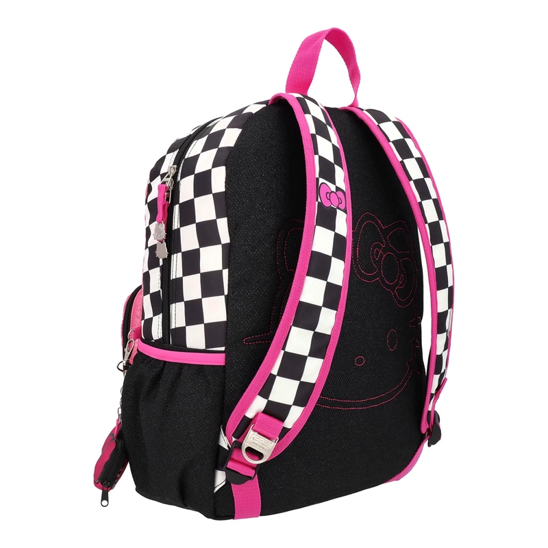 MOCHILA HELLO KITTY JUVENIL WHITE DOTS ROSA 17L - 6