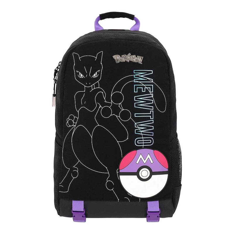 MOCHILA POKEMON MEWTO EDICION LIMITADA NEGRO 17L - 1