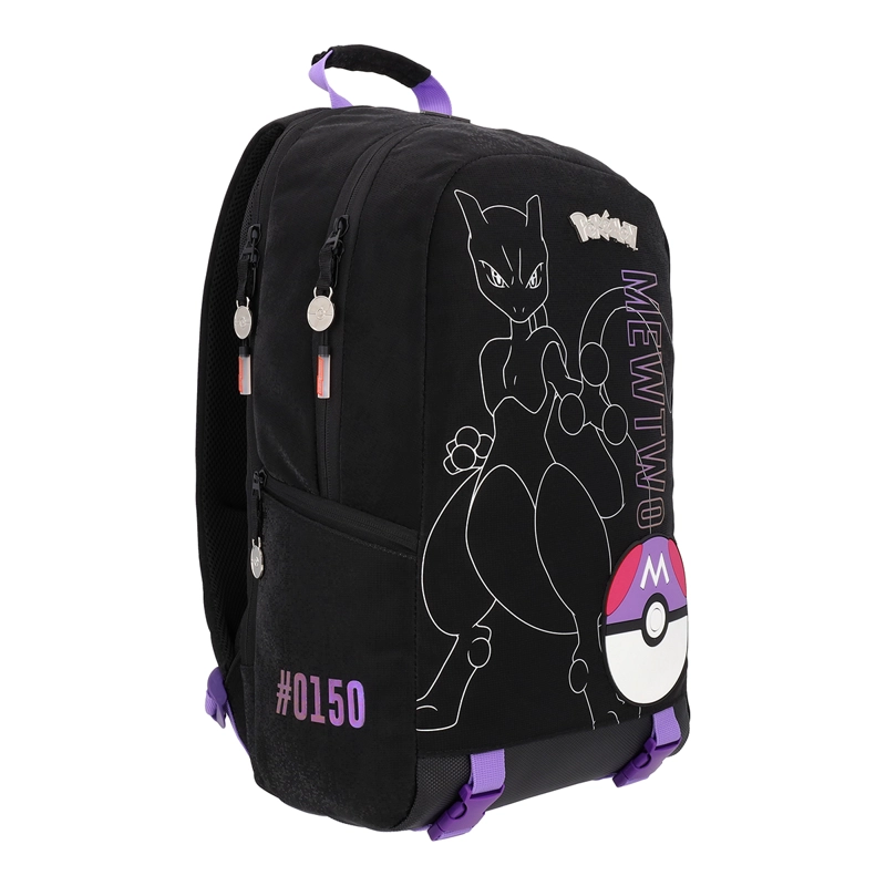 MOCHILA POKEMON MEWTO EDICION LIMITADA NEGRO 17L - 2