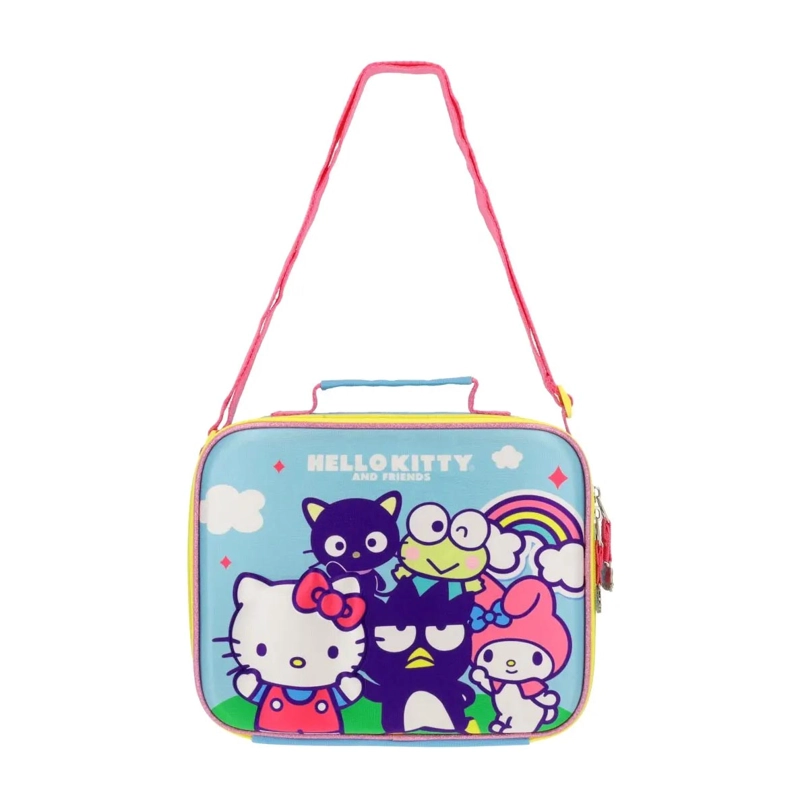 SET MOCHILA 3 EN 1 HELLO KITTY AND FRIENDS INFANTIL CELESTE 14L - 4