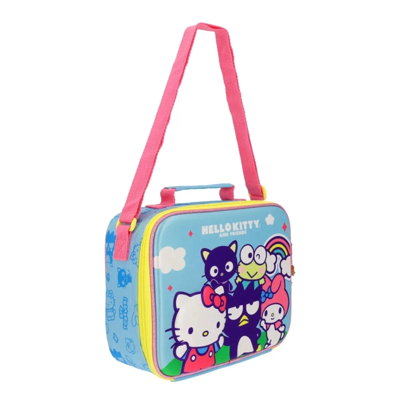 SET MOCHILA 3 EN 1 HELLO KITTY AND FRIENDS INFANTIL CELESTE 14L - 5