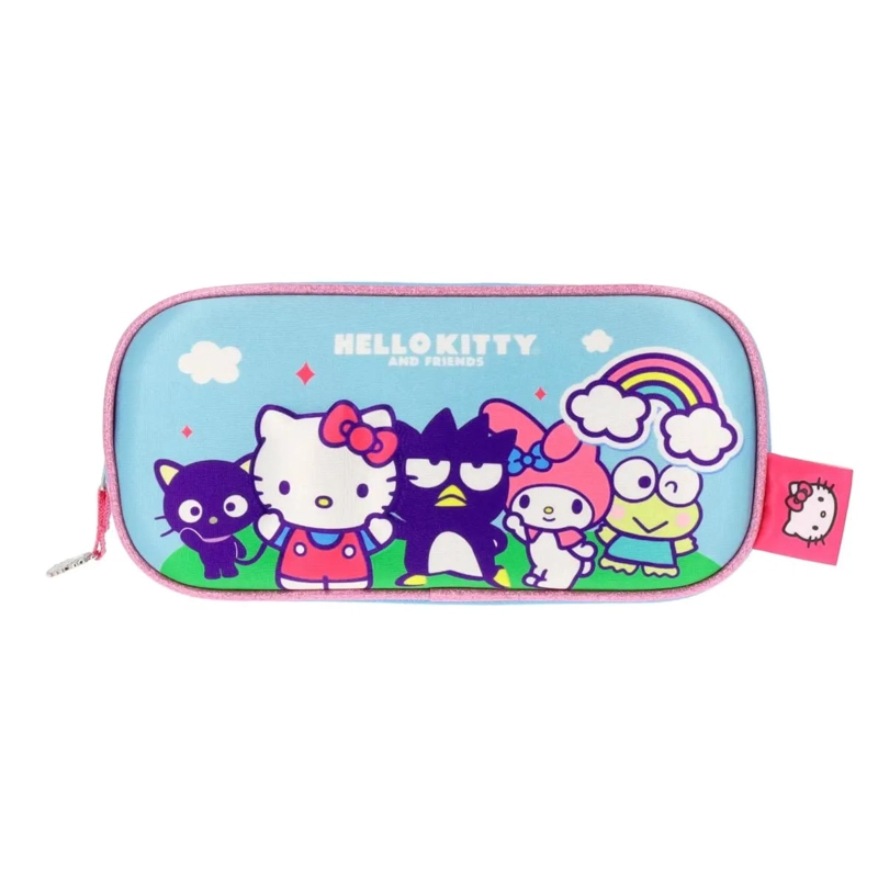 SET MOCHILA 3 EN 1 HELLO KITTY AND FRIENDS INFANTIL CELESTE 14L - 6
