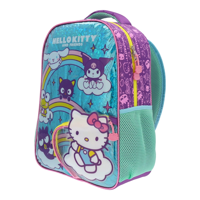 MOCHILA HELLO KITTY AND FRIENDS INFANTIL AZUL 14L - 7