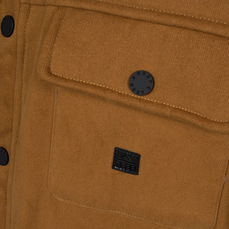 CHAQUETA SHERPA HOMBRE REEF BUTTONS CAFE  OSCURO - 2