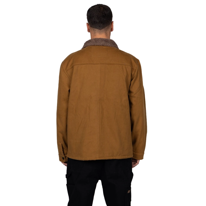 CHAQUETA SHERPA HOMBRE REEF BUTTONS CAFE  OSCURO - 3