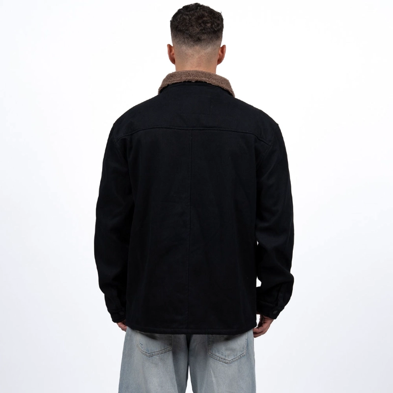 CHAQUETA SHERPA HOMBRE REEF BUTTONS NEGRO - 4