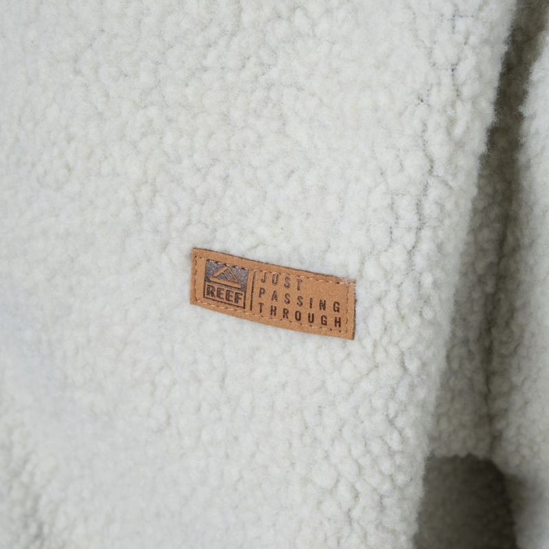 POLERON SHERPA HOMBRE REEF FULL ZIPPER BEIGE - 2