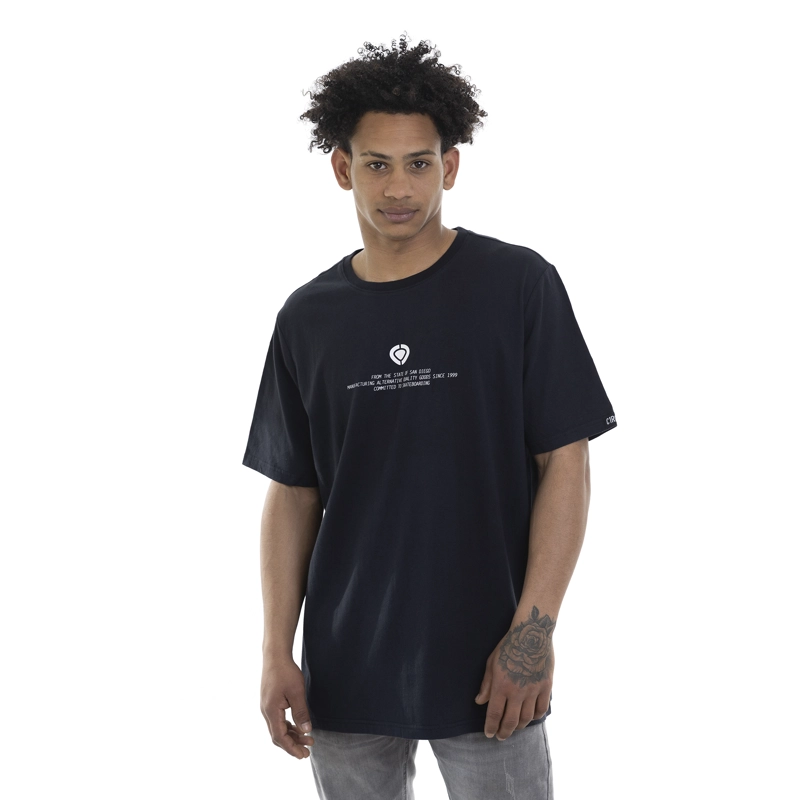POLERA CIRCA LOCK TEE ALGODON NEGRO - 3