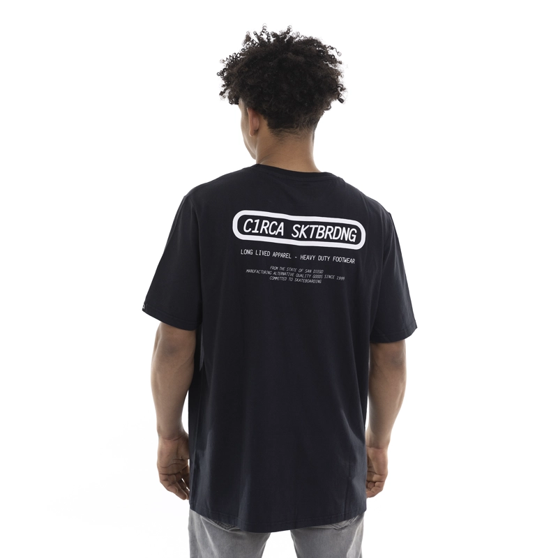 POLERA CIRCA LOCK TEE ALGODON NEGRO - 5