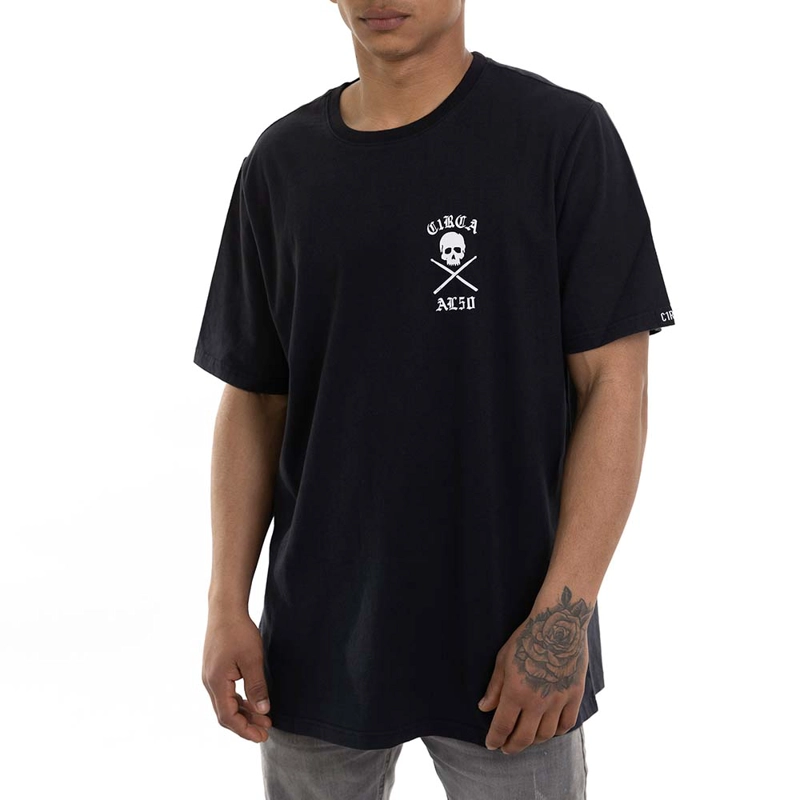 POLERA CIRCA SHOES TEE NEGRA ALGODON - 3