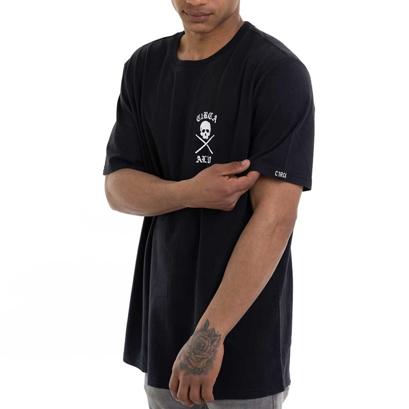 POLERA CIRCA SHOES TEE NEGRA ALGODON - 4