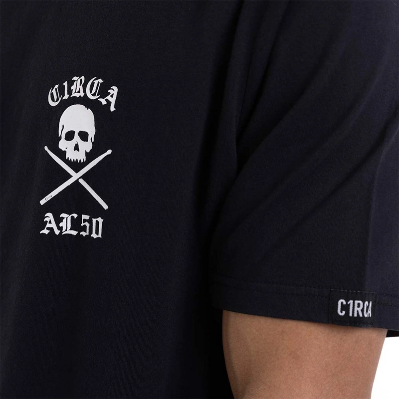 POLERA CIRCA SHOES TEE NEGRA ALGODON - 6