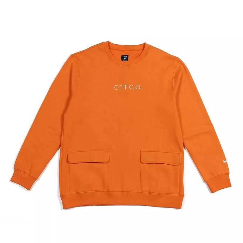 POLERON CIRCA LOWER CREW OVERSIZE NARANJO - 1