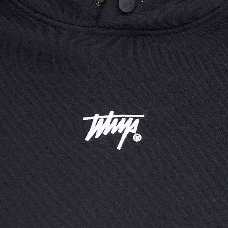 POLERON HOMBRE WHATUP HOODIE BLACK TINY LOGO WHITE - 3