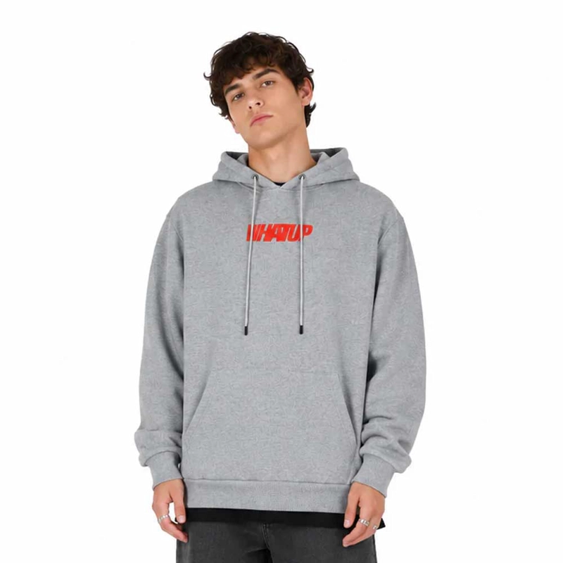 POLERON WHATUP HOMBRE HOODIE HOLY GREY - 1