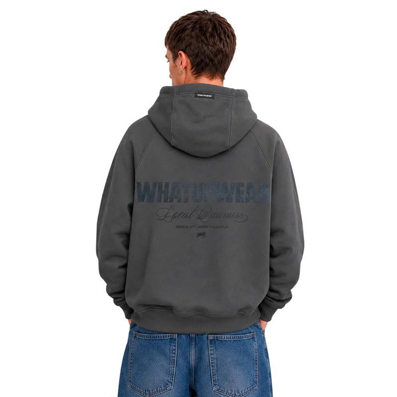 POLERON HOODIE WATSUP WEAR GRIS - 2
