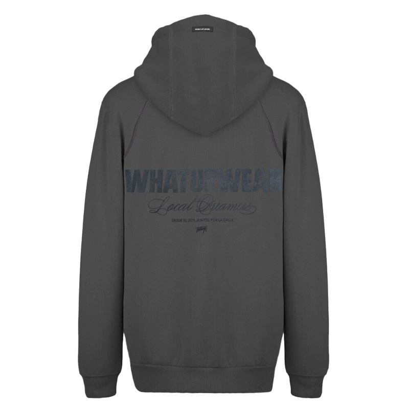 POLERON HOODIE WATSUP WEAR GRIS - 5