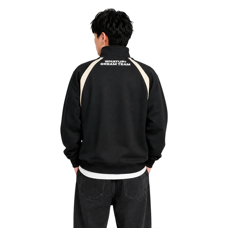 POLERON WHATUP HOMBRE HALF ZIP BLACK CORE - 2