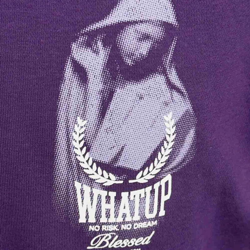 POLERON HOMBRE WHATUP HOODIE HOLY MARIE PURPLE - 3