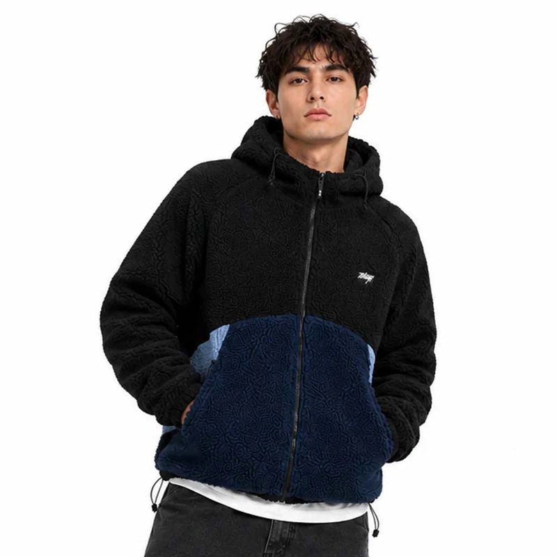 SHERPA HOMBRE WHATUP FULL ZIPPER BLACK BLUE - 1