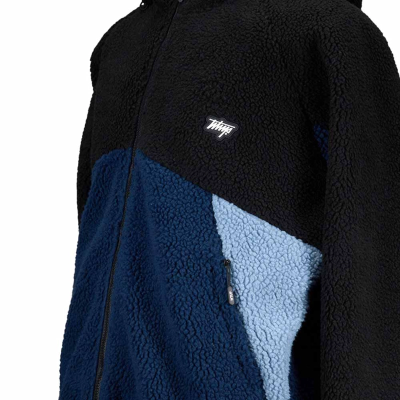 SHERPA HOMBRE WHATUP FULL ZIPPER BLACK BLUE - 3