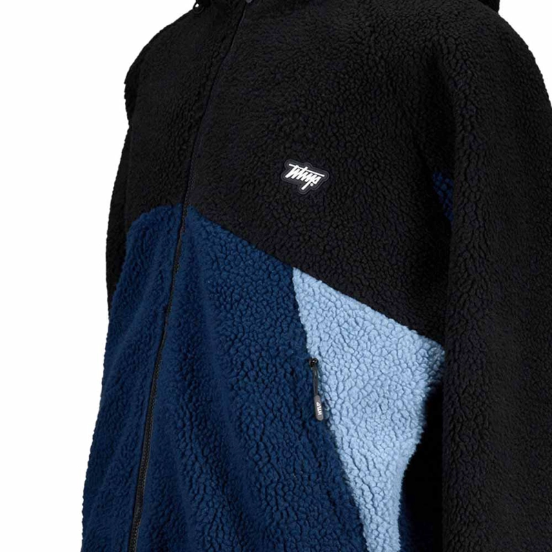 SHERPA HOMBRE WHATUP FULL ZIPPER BLACK BLUE - 3