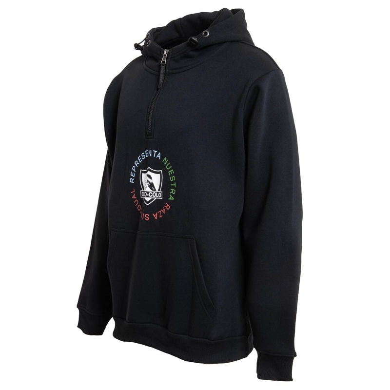 POLERON COLO COLO URBANO HOODIE 'NUESTRA RAZA SIN IGUAL' NEGRO - 2