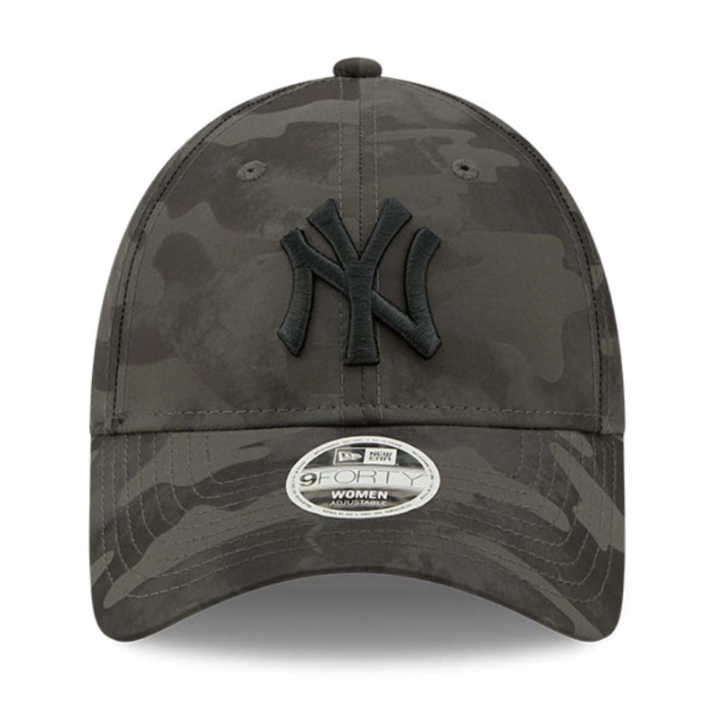 JOCKEY GORRA NEW ERA WOMEN'S CAMO 9FORTY NEW YORK YANKEES GRIS/NEGRO - 1