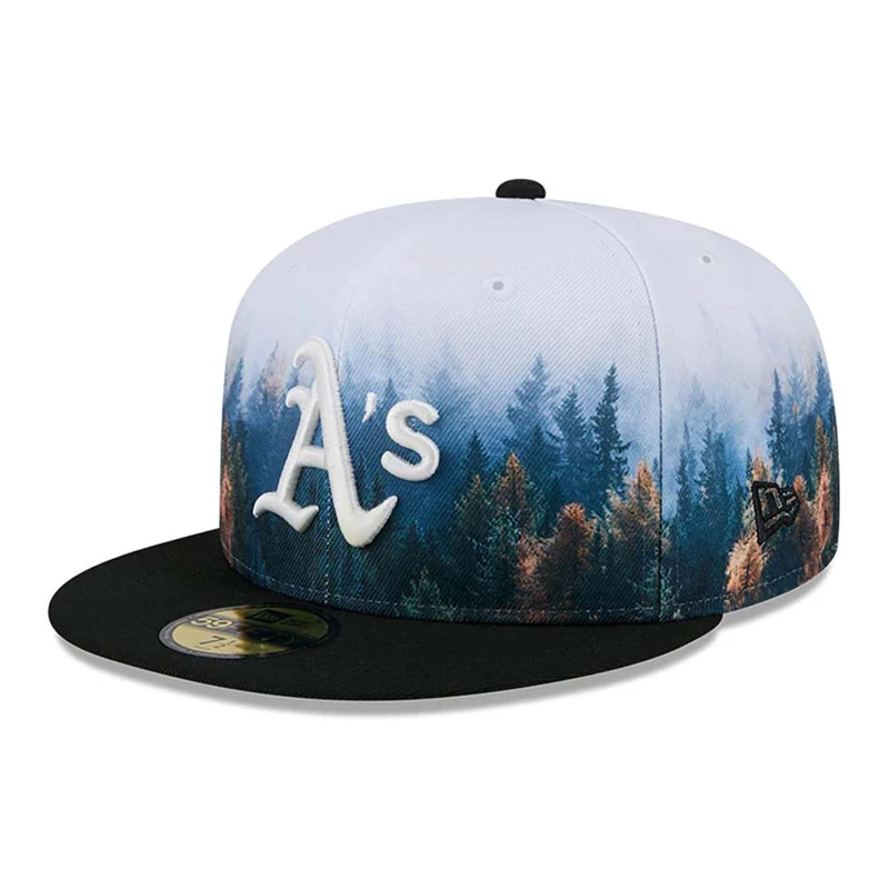 JOCKEY GORRA NEW ERA PHOTOREAL 59FIFTY OAKLAND ATHLETICS BLACK - 1