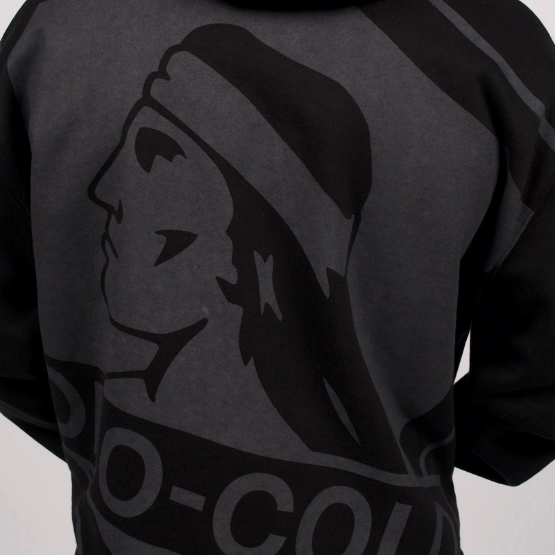 POLERON HOMBRE COLO COLO URBANO FULL ZIPPER NEGRO LOGO GRANDE - 3
