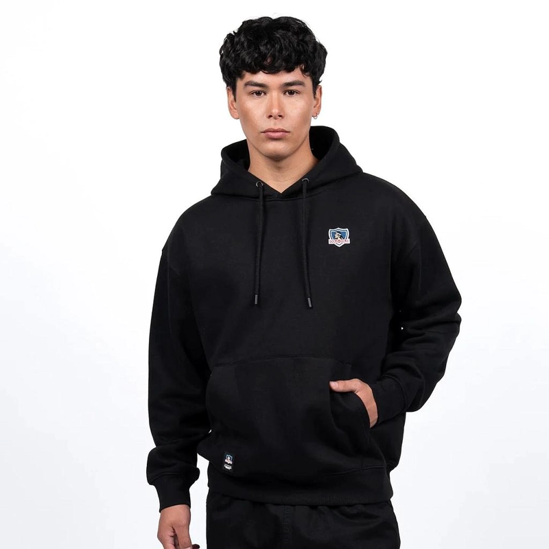 POLERON HOMBRE HOODIE COLO COLO URBANO ESCUDO BORDADO - 1