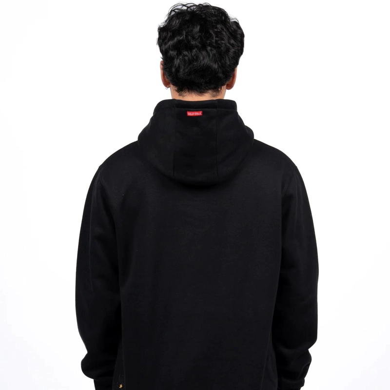 POLERON HOMBRE HOODIE COLO-COLO URBANO ESCUDO NEGRO - 2