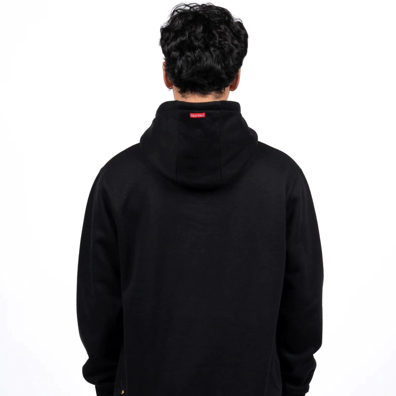 POLERON HOMBRE HOODIE COLO-COLO URBANO ESCUDO NEGRO - 2