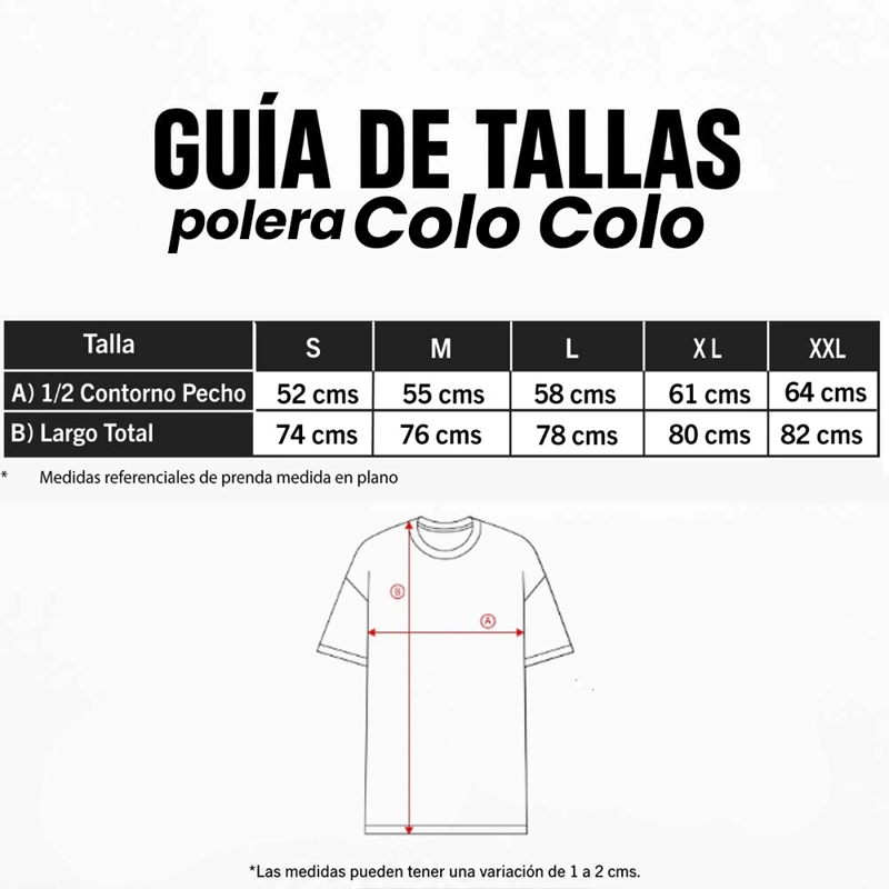 POLERA COLO-COLO HOMBRE “QUE  LINDO ES SER DE CC” NEGRO - XXL - 6