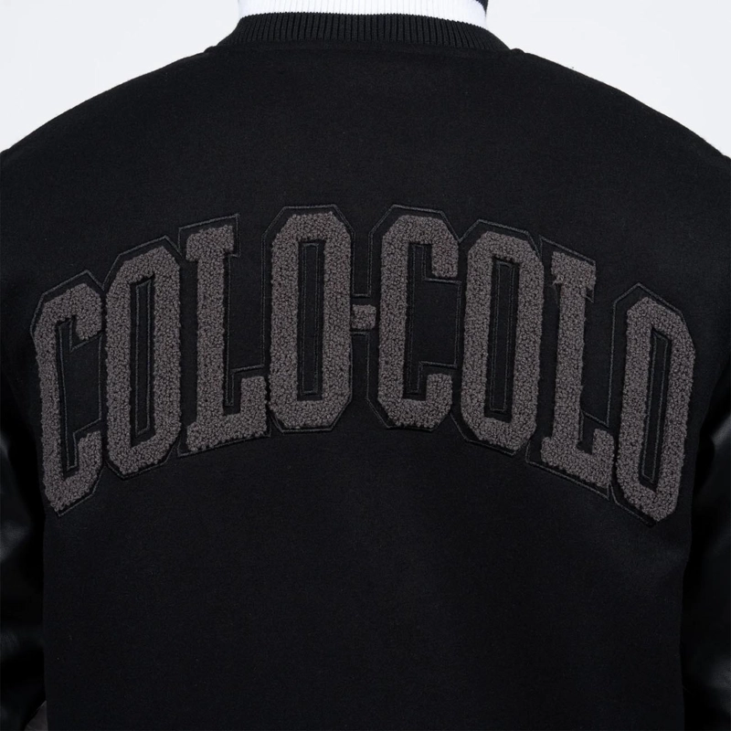 CHAQUETA HOMBRE COLO COLO URBANO VARSITY FULL BLACK - 4