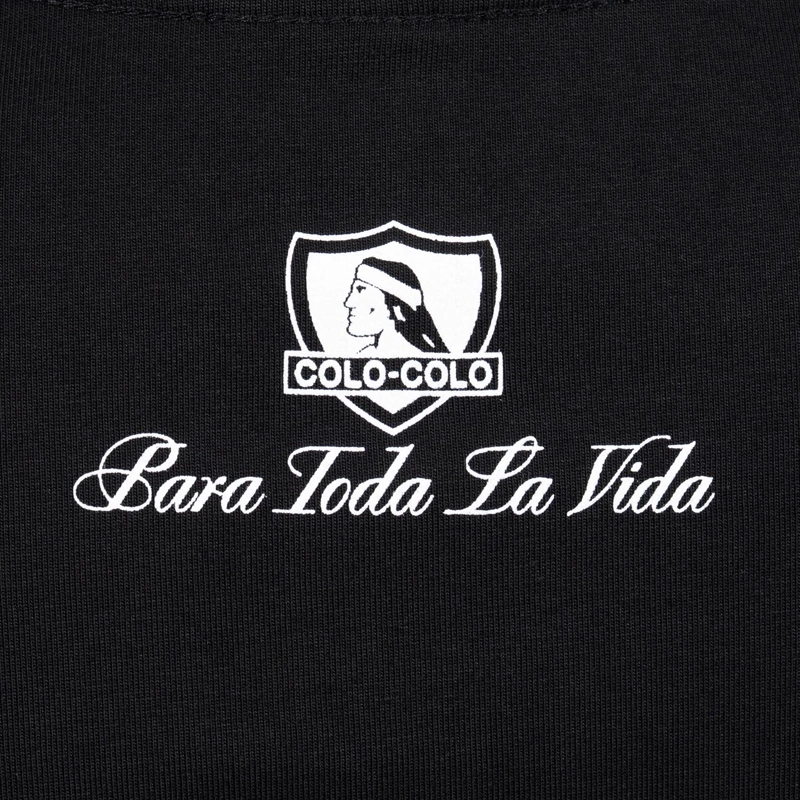 POLERA HOMBRE COLO COLO URBANO NEGRO ESCUDO BLANCO - 4