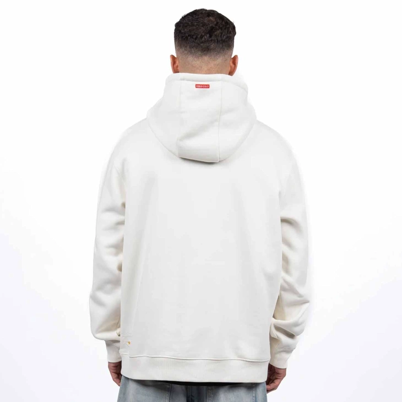 POLERON HOMBRE COLO COLO URBANO HOODIE ESCUDO BEIGE - 2