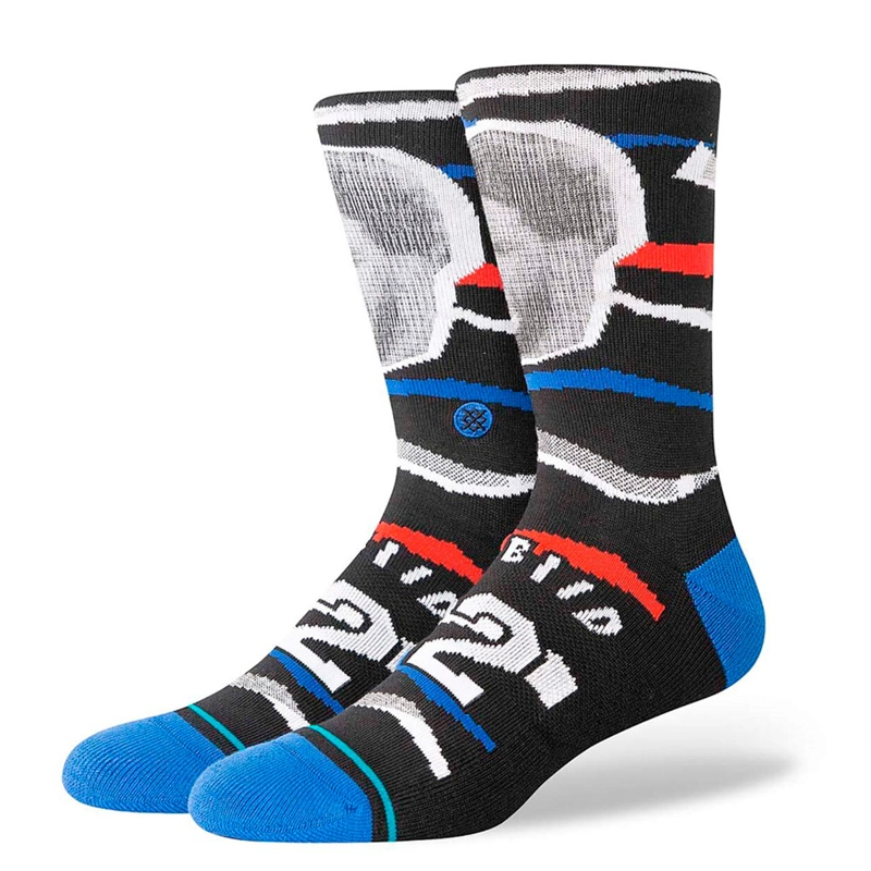 CALCETINES STANCE FAXED EMBIID NEGRO BLACK - 1