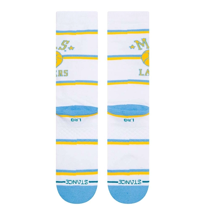 CALCETINES STANCE CLASSICS LOS ANGELES LAKERS BLANCO WHITE - 3
