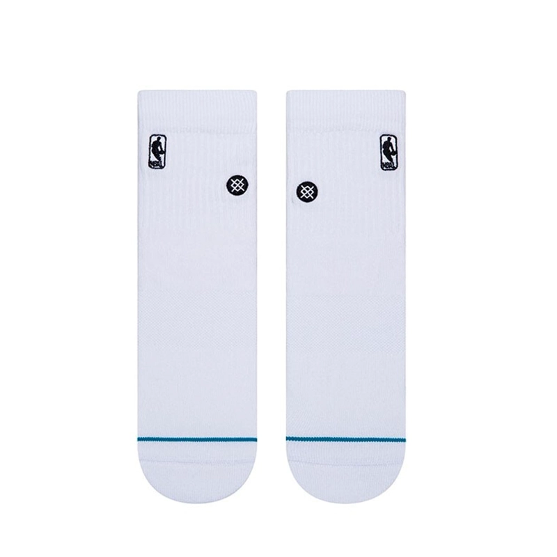 CALCETINES STANCE NBA LOGOMAN ST QTR BLANCO WHITE - 2