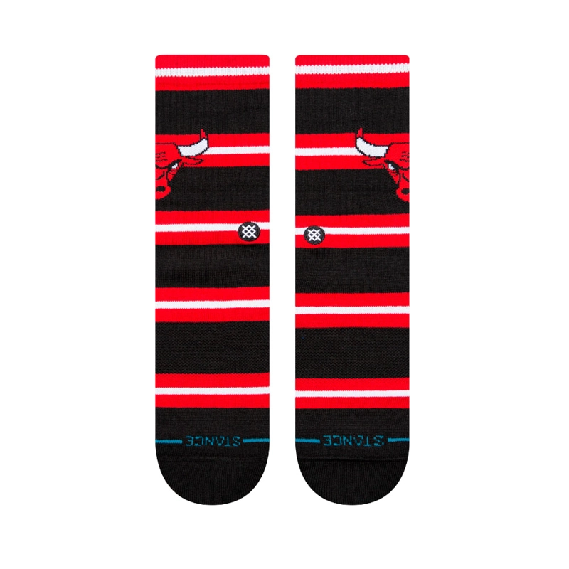 CALCETINES STANCE PREP CHICAGO BULLS NEGRO ROJO - 2