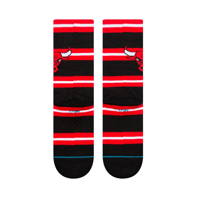 CALCETINES STANCE PREP CHICAGO BULLS NEGRO ROJO - 3