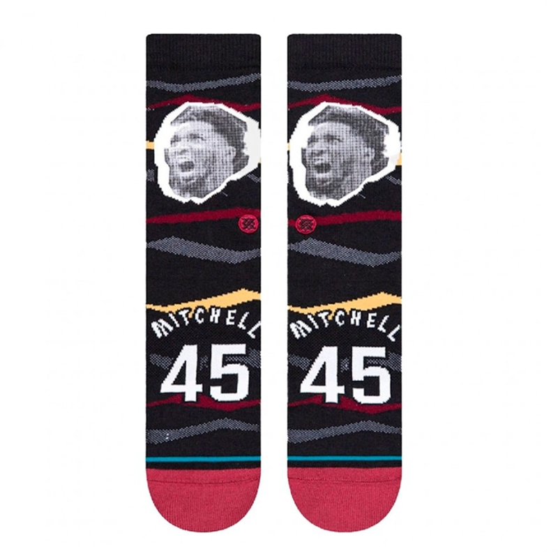 CALCETINES STANCE FAXED MITCHELL NEGRO BLACK - 2