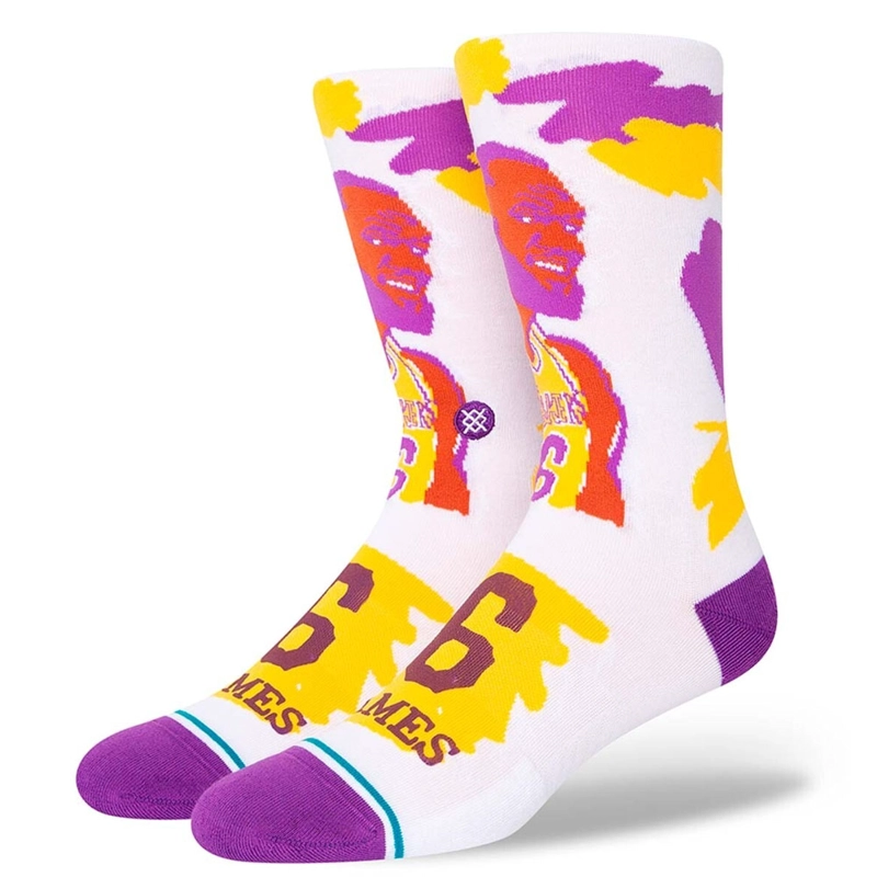 CALCETINES STANCE PAINT LEBRON JAMES WHITE - 1