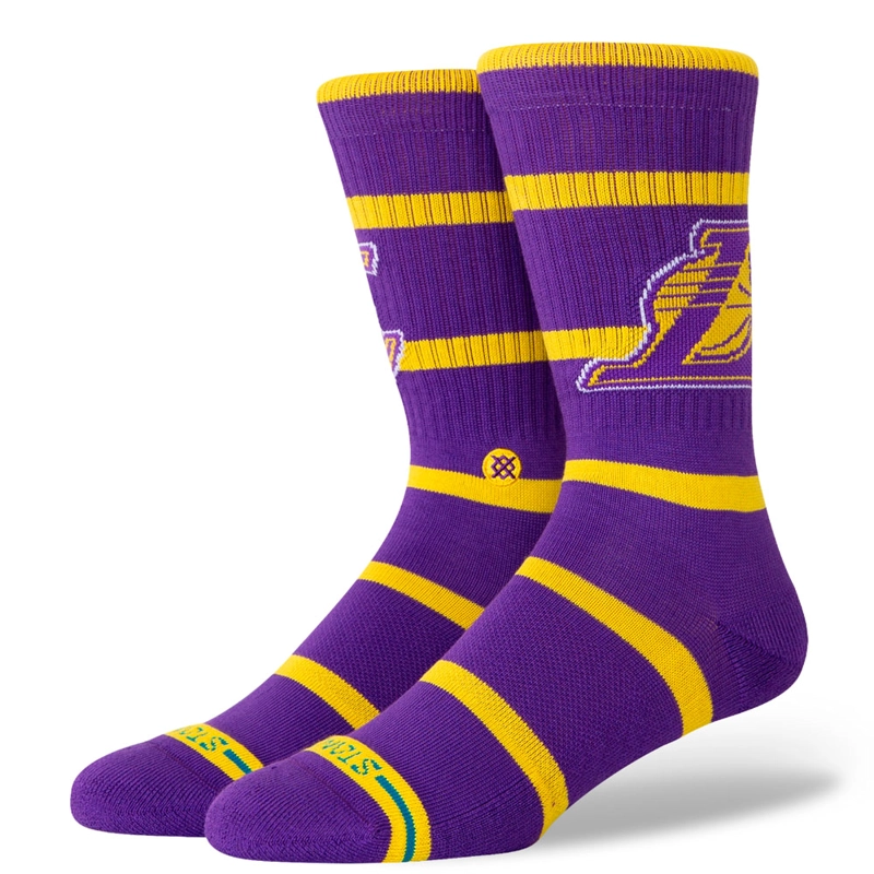 CALCETINES STANCE PREP LOS ANGELES LAKERS MORADO - 1