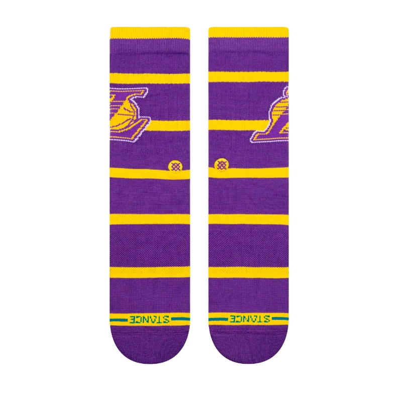 CALCETINES STANCE PREP LOS ANGELES LAKERS MORADO - 2