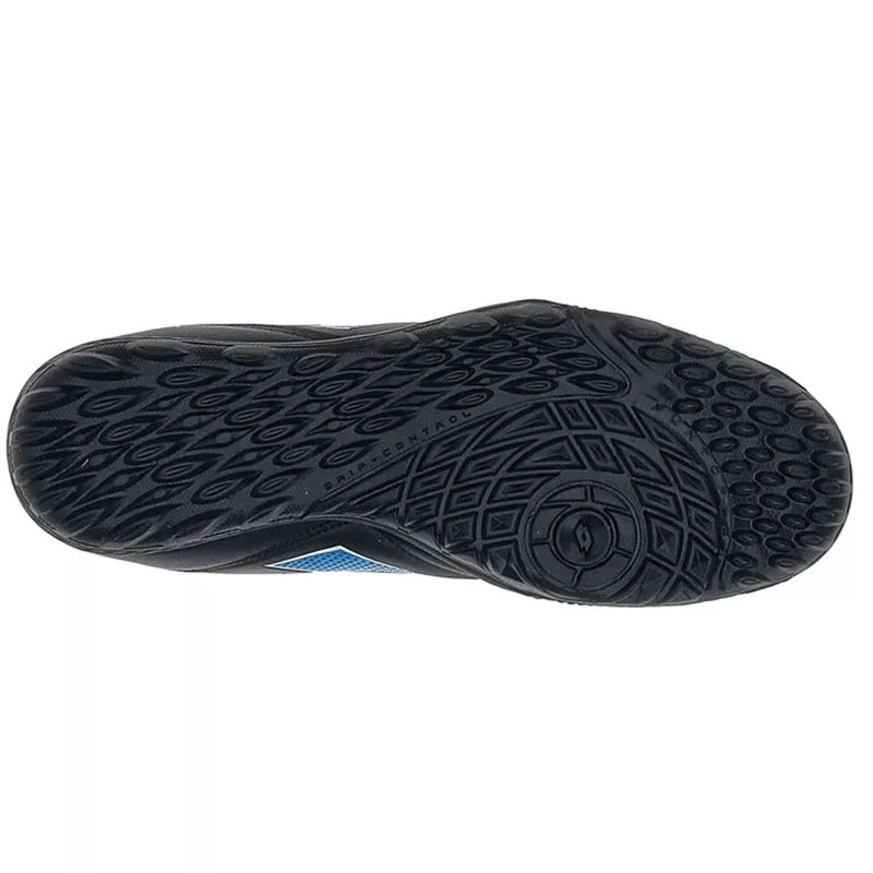 ZAPATO BABY FUTBOL NIÑO LOTTO STADIO 705 TF JR NEGRO/CELESTE - 5