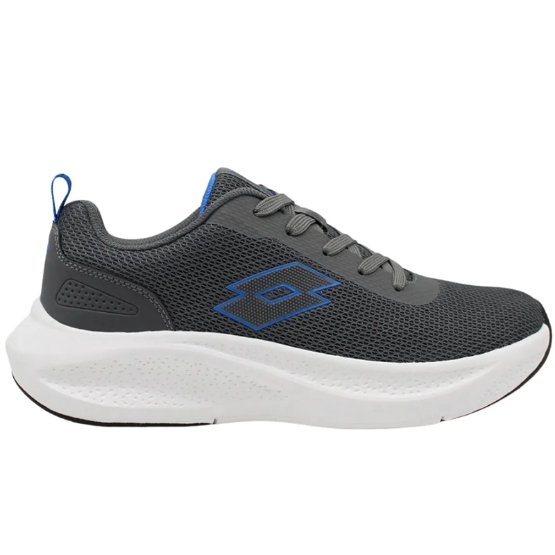 ZAPATILLA RUNNING HOMBRE LOTTO CORRENTE GRIS AZUL - 1